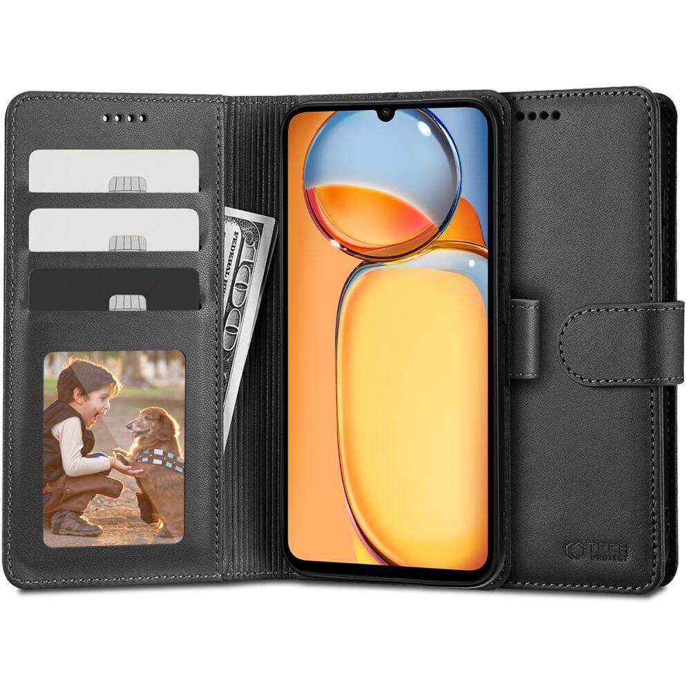 Etui Tech-Protect Wallet Xiaomi Redmi 13C / Poco C65 Black Case