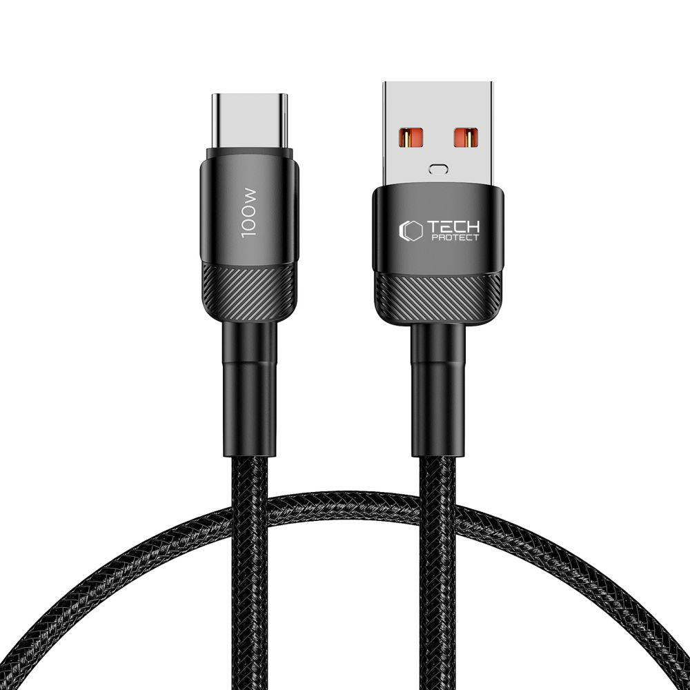 Tech-protect Ultraboost Evo Type-c Cable 100w/5a 50cm Black