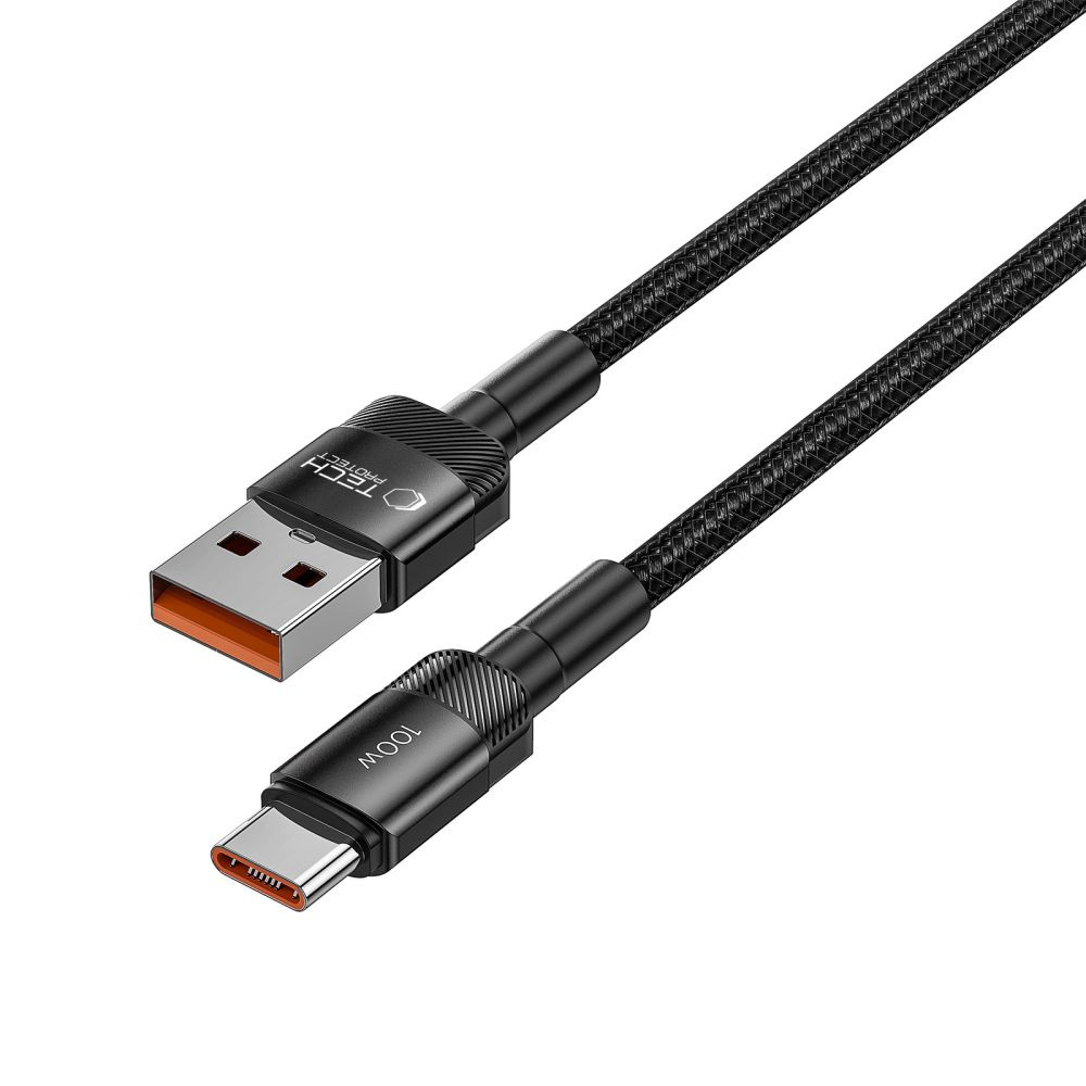 Tech-protect Ultraboost Evo Type-c Cable 100w/5a 50cm Black