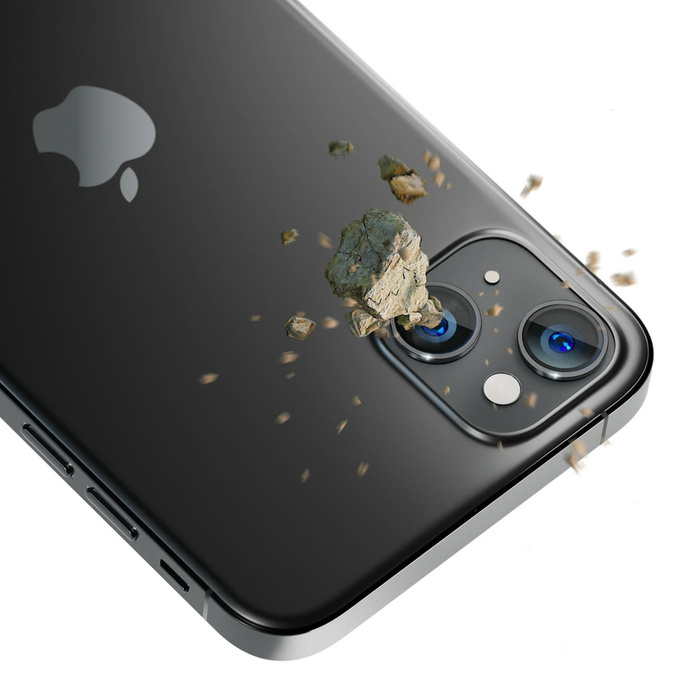 3MK Lens Protection Pro iPhone 14 6,1" grafitowy/graphite Ochrona na obiektyw aparatu z ramką montażową 1szt.