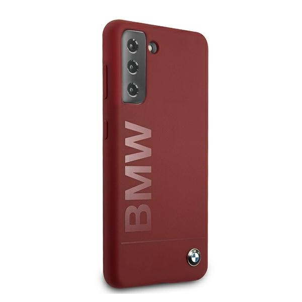 Etui BMW Samsung Galaxy S21 Plus Silicone Signature Logo BMHCS21MSLBLRE Czerwony Hardcase