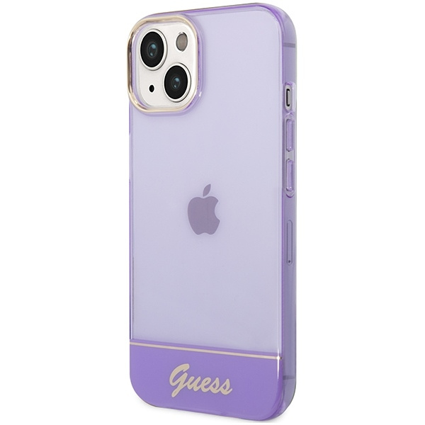 Etui GUESS Apple iPhone 14 Plus Translucent Fioletowy Hardcase