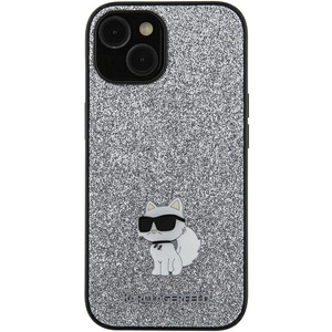 Etui Karl Lagerfeld KLHCSA35GCNPSG A35 A356 srebrny/silver hardcase Fixed Glitter Choupette Logo Metal Pin