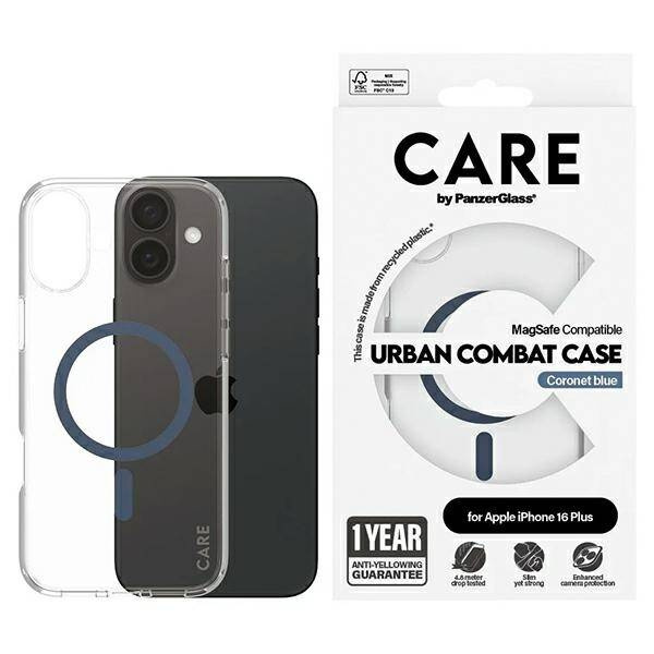 Etui CARE by PanzerGlass Flagship Case iPhone 16 Plus 6,7" niebieski/blue MagSafe 1367