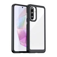 Etui Outer Space Case do Samsung Galaxy A56 pokrowiec z elastyczną ramką - czarne