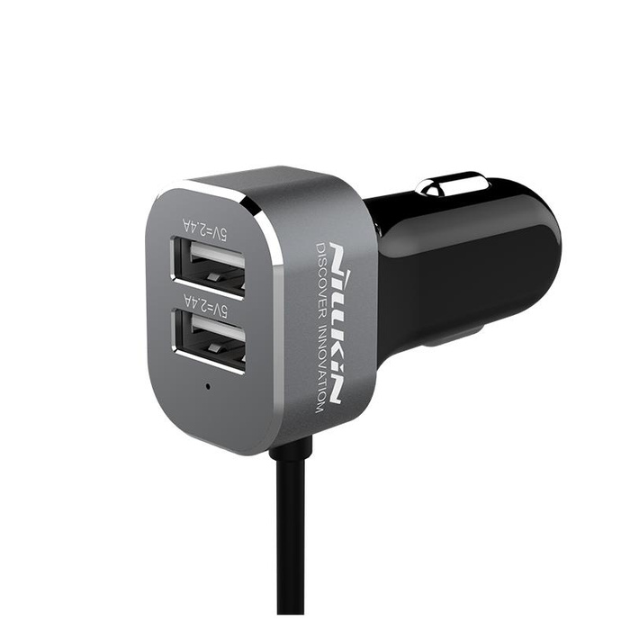 NILLKIN POWERSHARE ŁAD SAMOCHODOWA z rozdzielaczem 2xUSB + USB z USB-C