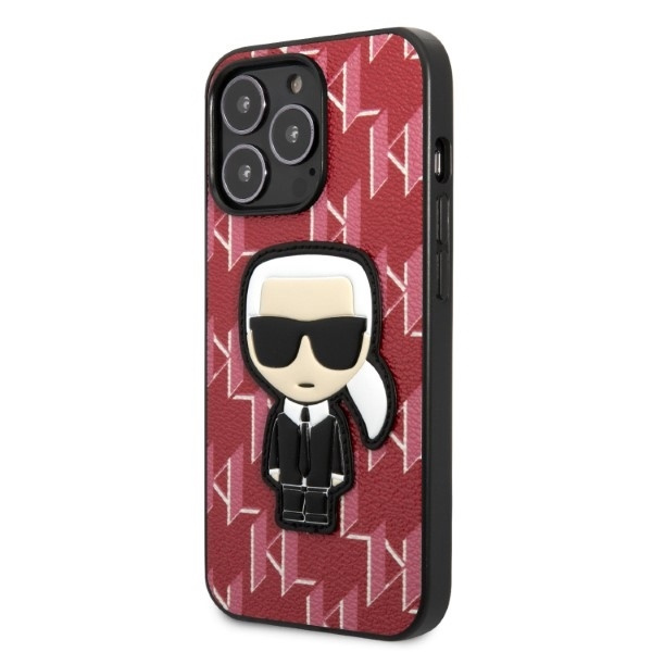 Etui Karl Lagerfeld Klhcp13xpmnikpi iPhone 13 Pro Max 6,7" Hardcase Czerwony/red Monogram Ikonik Patch Case