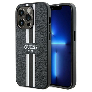 Etui Guess GUHMP15XP4RPSK iPhone 15 Pro Max 6.7" czarny/black hardcase 4G Printed Stripes MagSafe Case