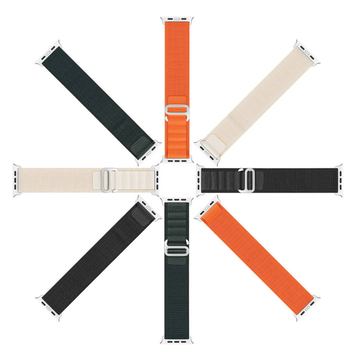 Sportowy pasek ze sprzączką do Apple Watch Ultra / 8 / 7 / 6 / SE / 5 / 4 / 3 / 2 / 1 (42, 44, 45, 49 mm) Dux Ducis Strap GS Version - biały