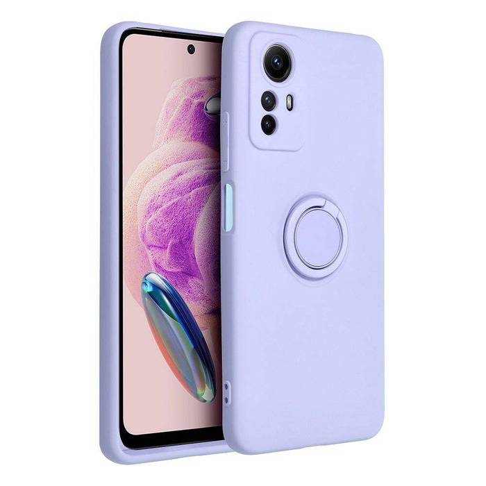 Etui Futerał SILICONE RING do XIAOMI Redmi NOTE 12S fioletowy Case