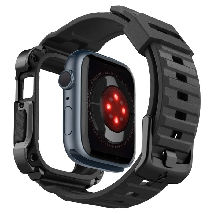 Etui Spigen Tough Armor Pro Apple Watch 7 8 9 45mm Czarne