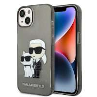 Etui KARL LAGERFELD Apple iPhone 14 Plus IML GLIT NFT Karl&Choupette Czarny Hardcase