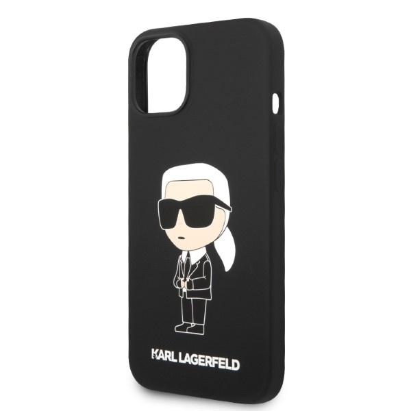 Etui Karl Lagerfeld iPhone 14 Plus 6,7" hardcase czarny/black Silicone Ikonik Magsafe