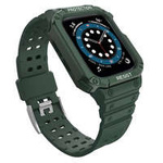 Protect Strap Band opaska z etui do Watch 7 / 6 / 5 / 4 / 3 / 2 / SE (45 / 44 / 42mm) obudowa pancerny pokrowiec na zegarek zielony