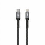 KABEL T-PHOX APACE TYPE-C TO LIGHTNING BLACK 1M 3A PD 18W