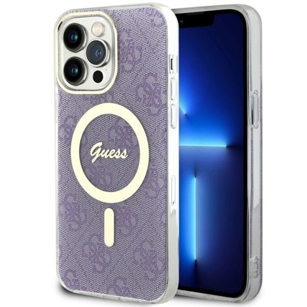 Etui Guess GUHMP14XH4STU iPhone 14 Pro Max 6.7" purpurowy/purple hardcase 4G MagSafe Case