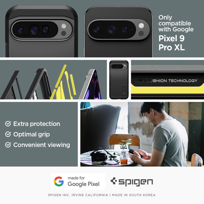 SPIGEN TOUGH ARMOR GOOGLE PIXEL 9 PRO XL BLACK