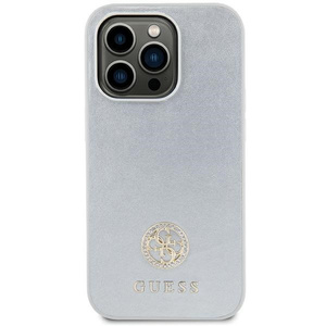 Etui Guess GUHCP15SPS4DGPS iPhone 15 6.1" srebrny/silver hardcase Strass Metal Logo