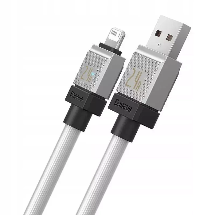 BASEUS kabel USB do Apple Lightning 8-pin CoolPlay 2,4A 2m biały CAKW000502