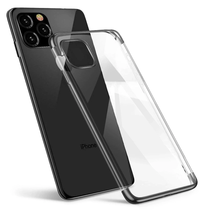 Clear Color case żelowy pokrowiec etui z metaliczną ramką Samsung Galaxy A52s 5G / A52 5G / A52 4G czarny