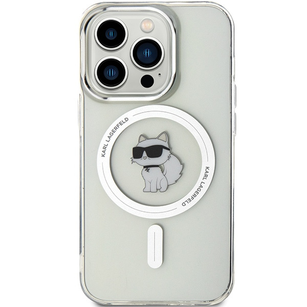 Etui Karl Lagerfeld KLHMP14XHFCCNOT iPhone 14 Pro Max 6.7" przezroczysty/transparent hardcase IML Choupette MagSafe