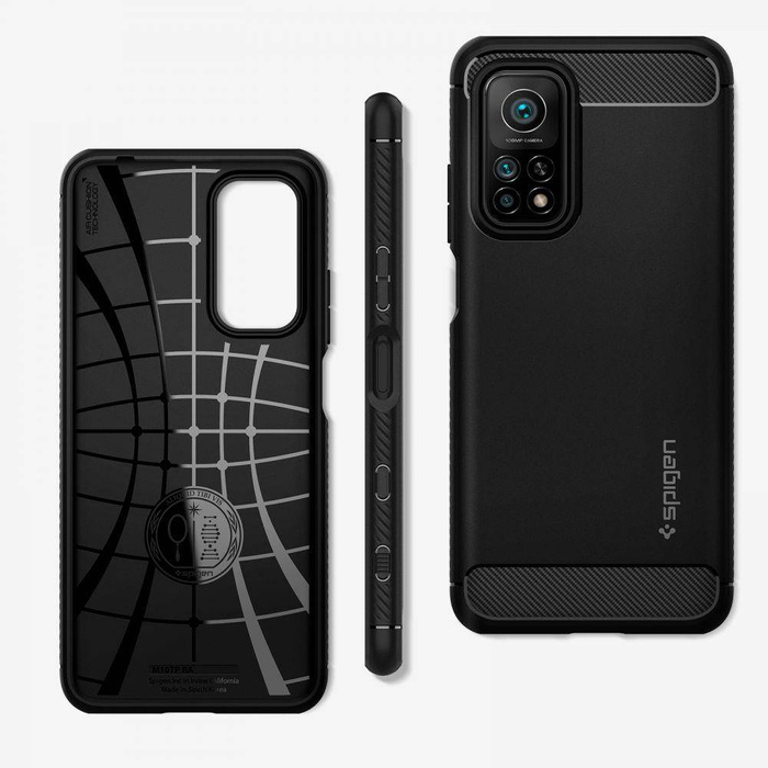 Etui SPIGEN Rugged Armor Xiaomi MI 10T/MI 10T Pro Matte Black Czarne Case