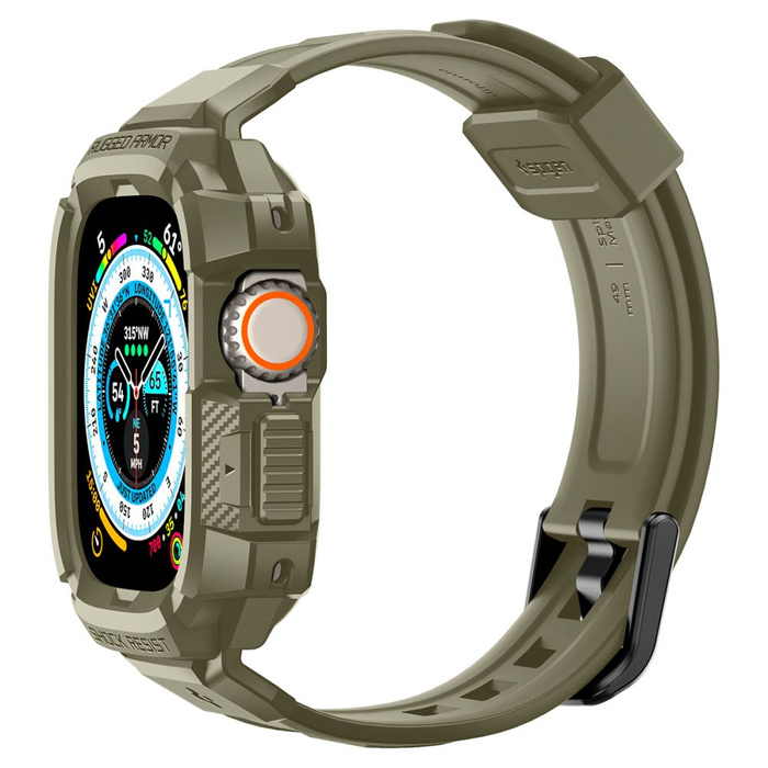 Pasek z Etui Spigen Rugged Armor Pro Apple Watch Ultra 49 MM Khaki