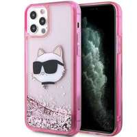 Etui Karl Lagerfeld KLHCP12MLNCHCP iPhone 12/ 12 Pro 6,1" różowy/pink hardcase Glitter Choupette Head Case