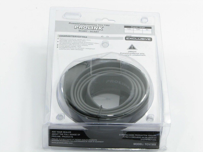 Kabel PROLINK Scart - Scart 1,2m 21PIN Euro - Euro