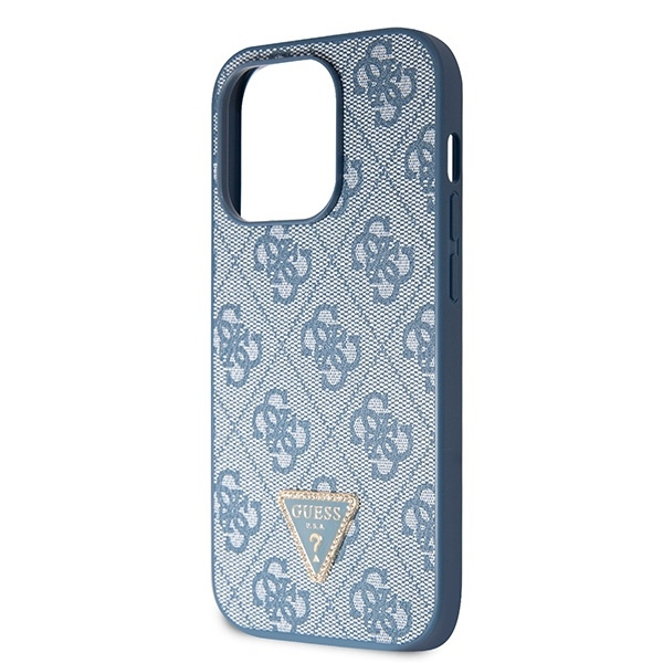 Etui Guess GUHCP14XP4TDSCPB iPhone 14 Pro Max 6.7" niebieski/blue hardcase Crossbody 4G Metal Logo