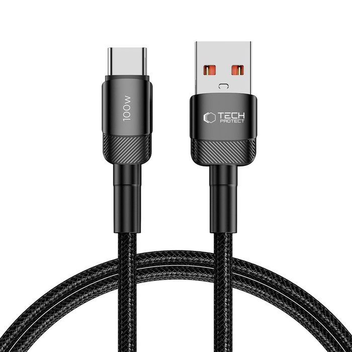 Tech-protect Ultraboost Evo USB-C Cable 100w/5a 100cm Black