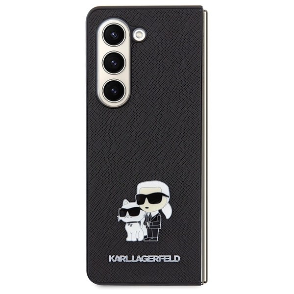 Etui Oryginalne Etui KARL LAGERFELD Hardcase KLHCZFD5SAKCNPK do Samsung Galaxy Fold 5 (Saffiano K&C PIN / czarny) Case