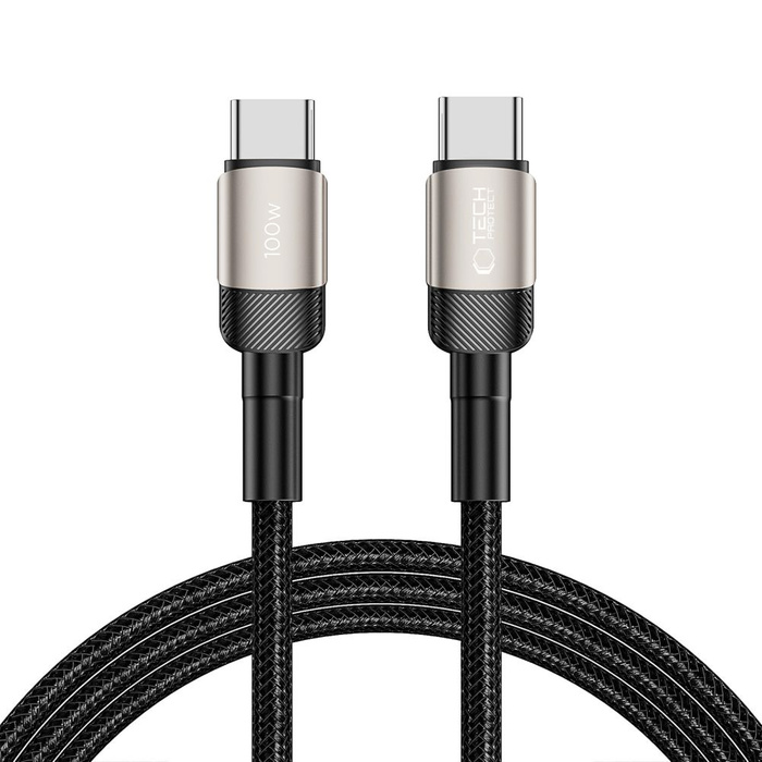 Tech-protect Ultraboost Evo USB-C Cable Pd100w/5a 200cm Titanium