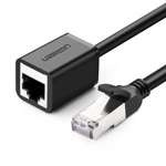 Kabel Sieciowy Przedłużacz UGREEN Ethernet RJ45 Z Metalową Wtyczką Cat. 6 FTP 3m Czarny NW112