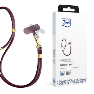 3MK EasyClip Elite Mulberry (gold) Smycz do telefonu