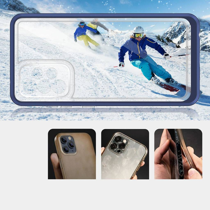 Etui Clear 3in1 etui do Samsung Galaxy A13 5G żelowy pokrowiec z ramką niebieski