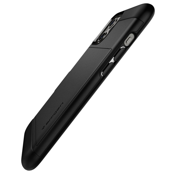 Etui SPIGEN Slim Armor Cs iPhone 12 12 Pro Black Czarne Case