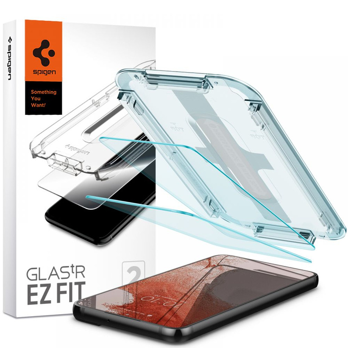 SZKŁO HARTOWANE Spigen Galaxy S22 Glas.Tr ”ez Fit” 2-Pack Samsung 