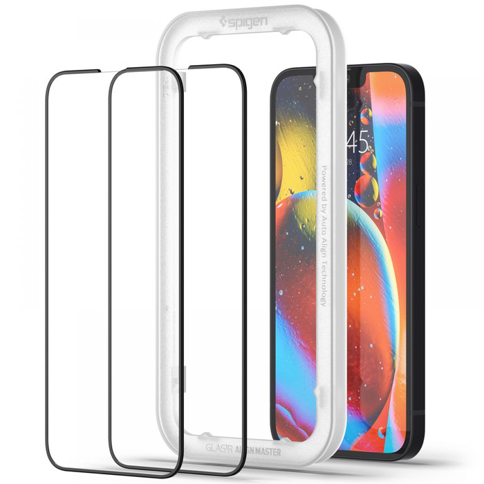 Szkło Hartowane SPIGEN Apple iPhone 13 / 13 Pro / 14 Alm Glass Fc 2-Pack Black