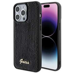 Etui Guess GUHCP15XPSFDGSK iPhone 15 Pro Max 6.7" czarny/black hardcase Sequin Script Metal Case