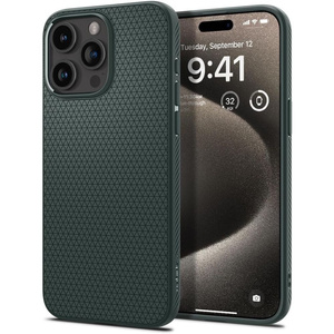 Etui iPhone 15 Pro Max Spigen Liquid Air Abyss Green Case