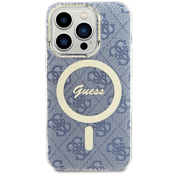 Etui Guess GUHMP15XH4STB iPhone 15 Pro Max 6.7" niebieski/blue hardcase IML 4G MagSafe Case