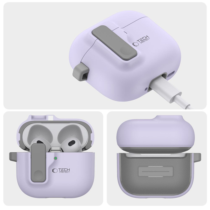 TECH-PROTECT SLIM HOOK APPLE AIRPODS 4 LAVENDER