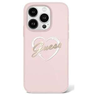 Etui Guess iPhone 16 Pro Max 6.9" różowy/pink hardcase IML Heart