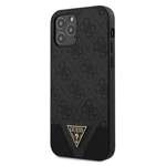 Etui GUESS Apple iPhone 12 12 Pro 6,1 4G Triangle Collection GUHCP12MPU4GHBK Szary Hardcase