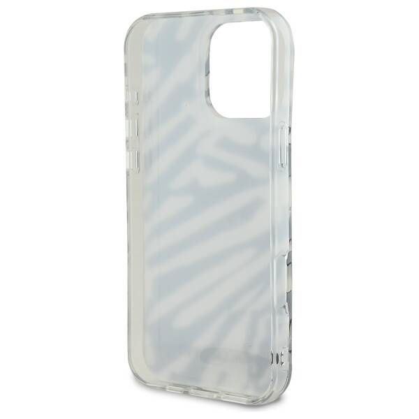 Etui Karl Lagerfeld iPhone 16 Pro 6.3" czarny/black hardcase IML Zebra Pattern & Cord