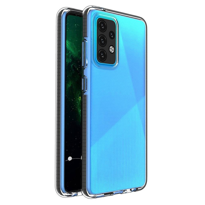 Spring Case pokrowiec żelowe etui z kolorową ramką do Samsung Galaxy A52s 5G / A52 5G / A52 4G czarny