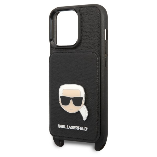 Etui Karl Lagerfeld Klhcp13lsakhpk iPhone 13 Pro / 13 6,1" Hardcase Saffiano Metal Karl Head Case