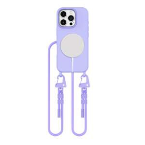 Etui Tech-protect Magnecklace Magsafe iPhone 16 Pro Lavender