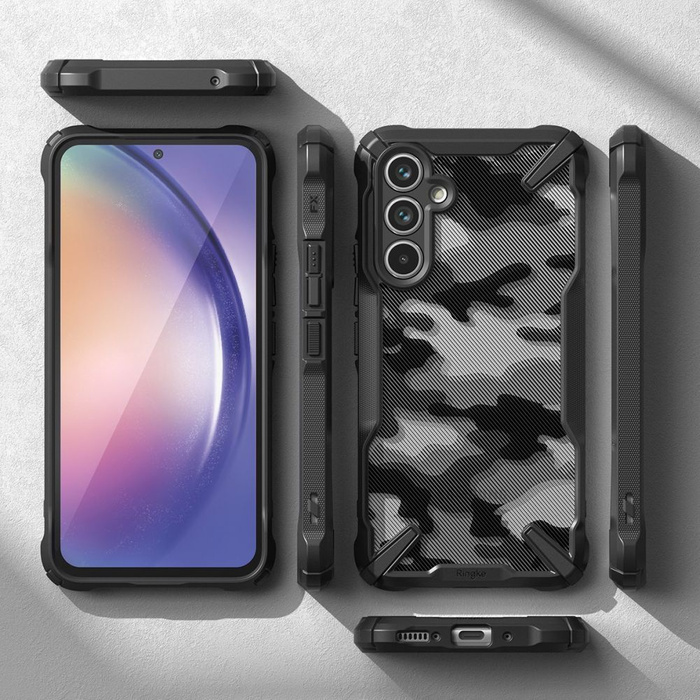 RINGKE FUSION X GALAXY A54 5G CAMO BLACK